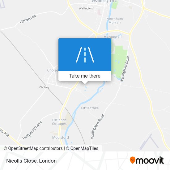 Nicolls Close map