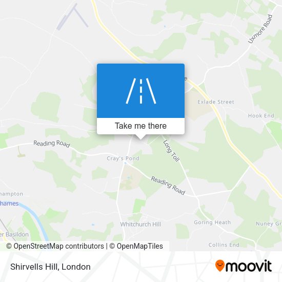 Shirvells Hill map