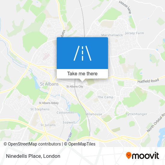 Ninedells Place map