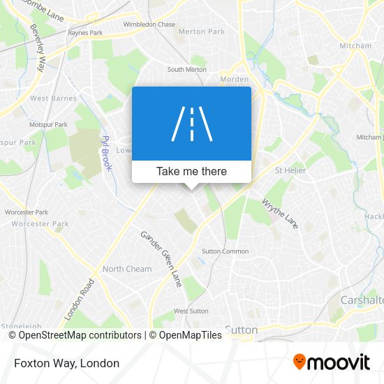 Foxton Way map