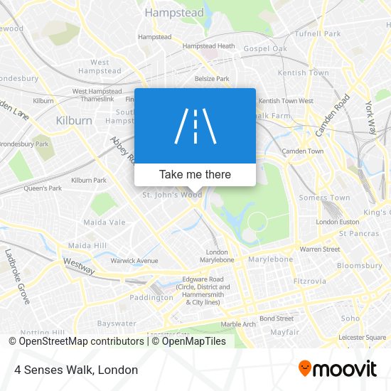 4 Senses Walk map