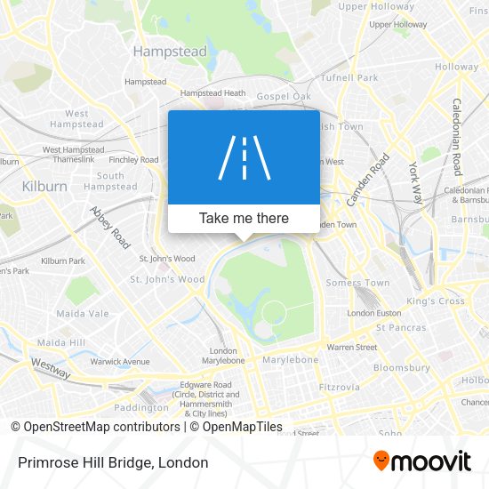 Primrose Hill Bridge map