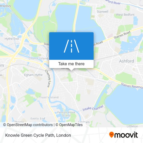 Knowle Green Cycle Path map