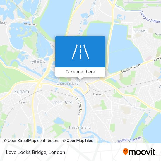 Love Locks Bridge map