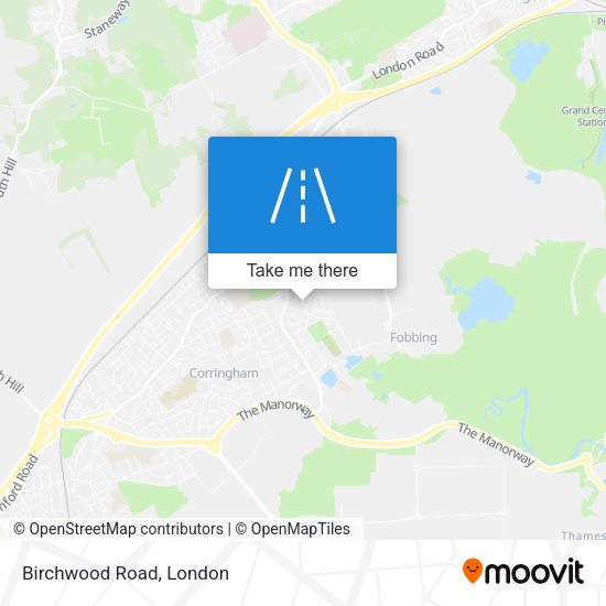 Birchwood Road map