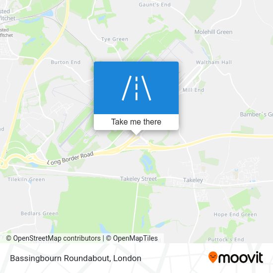 Bassingbourn Roundabout map