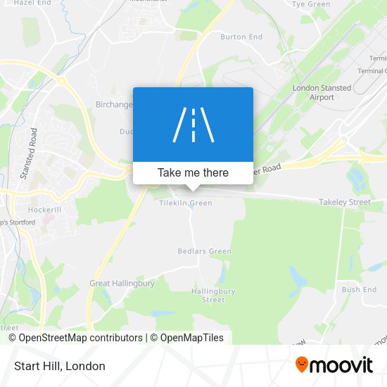 Start Hill map