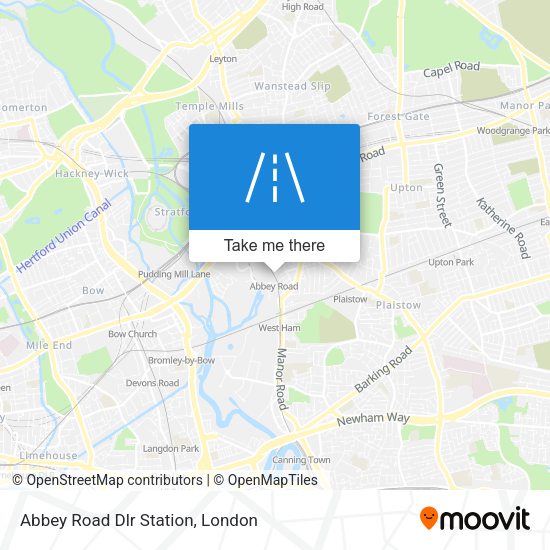 Abbey Road Dlr Station map