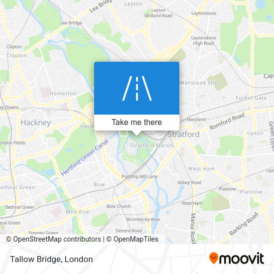 Tallow Bridge map