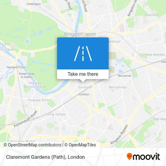 Claremont Gardens (Path) map