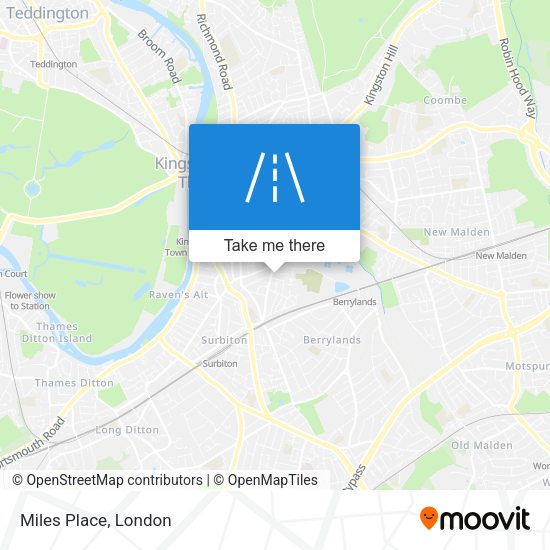 Miles Place map