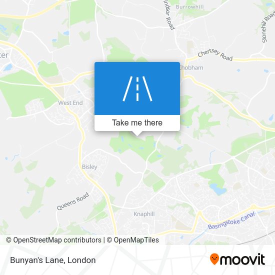 Bunyan's Lane map