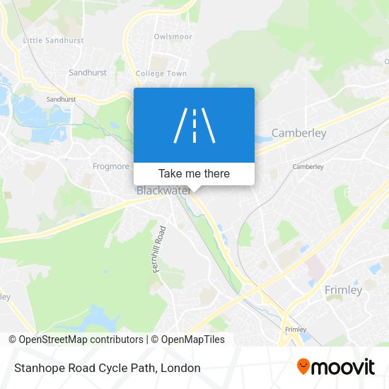 Stanhope Road Cycle Path map