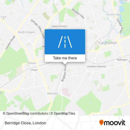 Berridge Close map