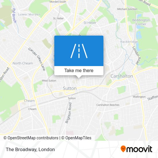 The Broadway map