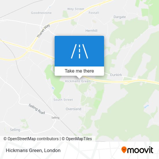 Hickmans Green map