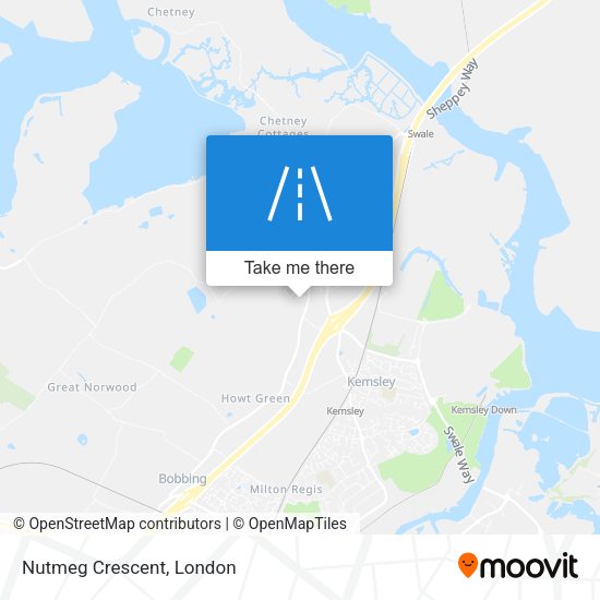 Nutmeg Crescent map