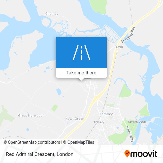 Red Admiral Crescent map