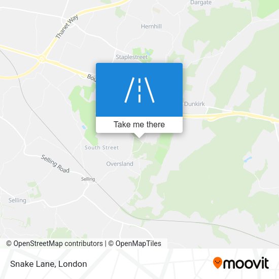 Snake Lane map