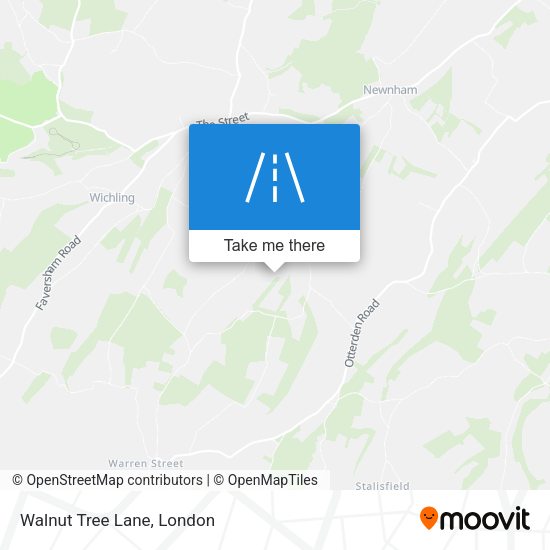 Walnut Tree Lane map