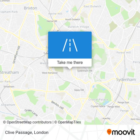 Clive Passage map