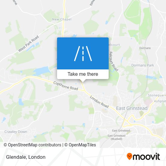 Glendale map
