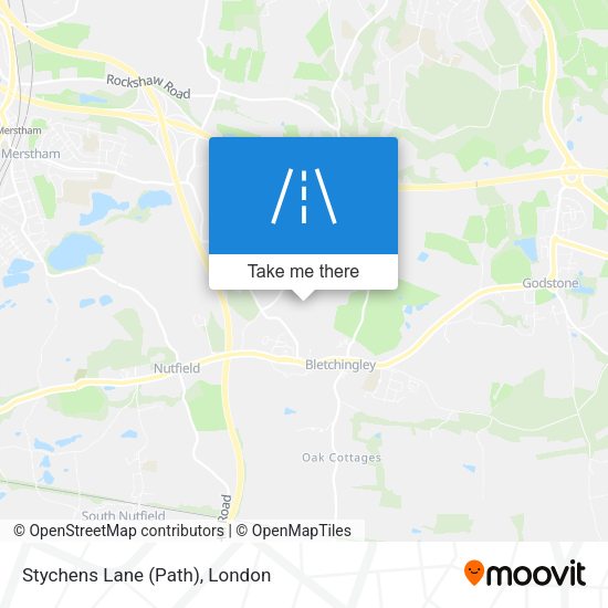 Stychens Lane (Path) map