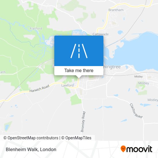 Blenheim Walk map