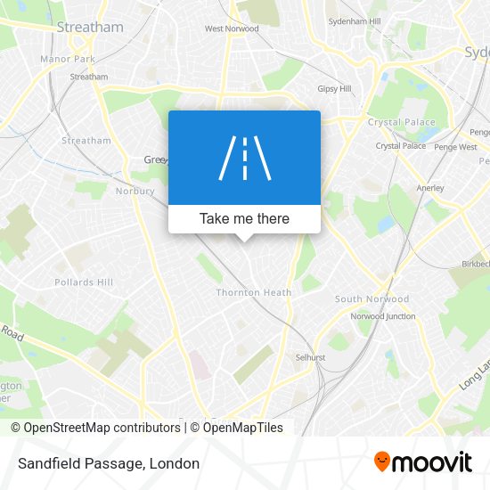 Sandfield Passage map