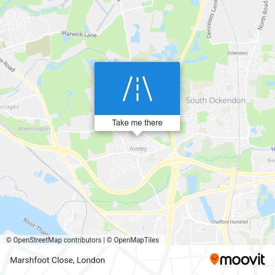 Marshfoot Close map