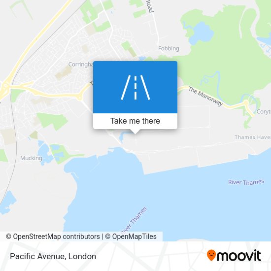 Pacific Avenue map