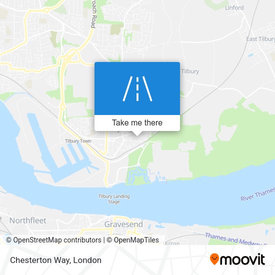 Chesterton Way map