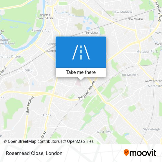 Rosemead Close map