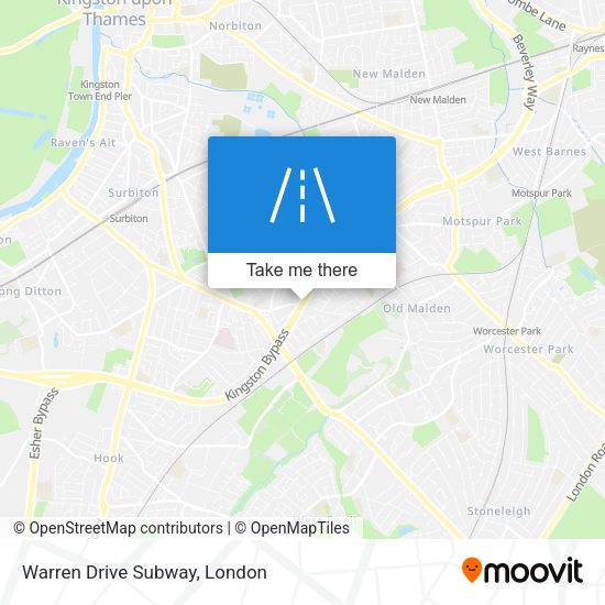Warren Drive Subway map
