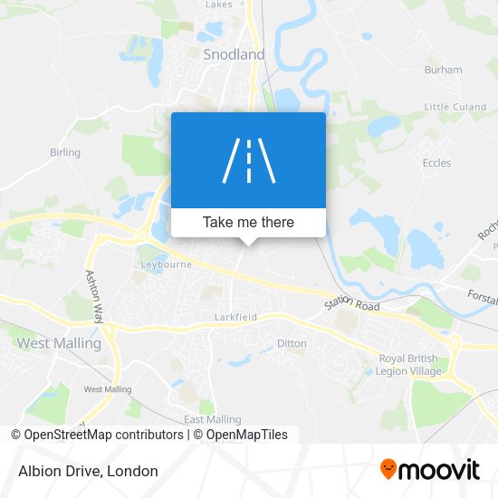 Albion Drive map