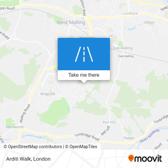 Arditi Walk map