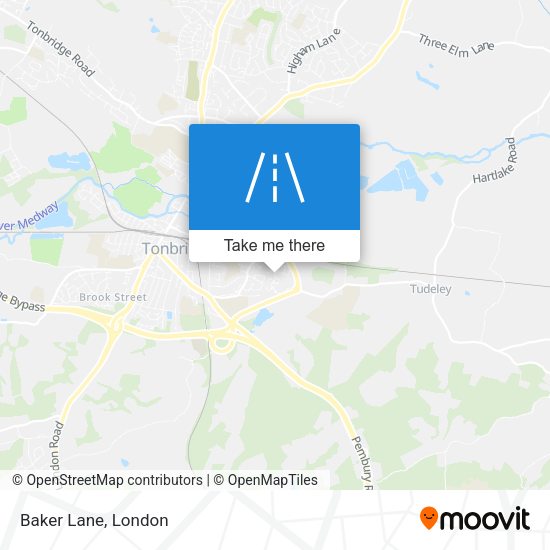 Baker Lane map