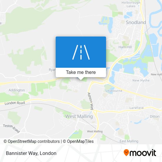 Bannister Way map