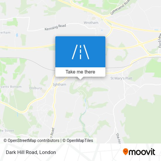 Dark Hill Road map