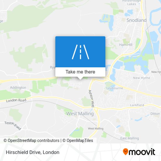 Hirschield Drive map