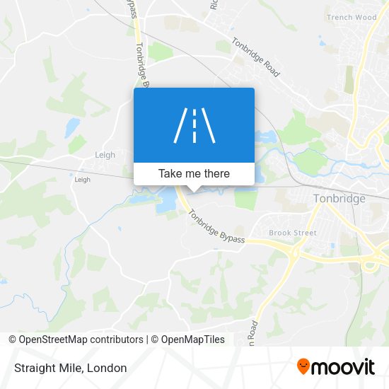 Straight Mile map