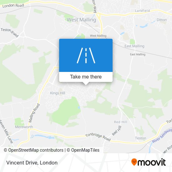 Vincent Drive map