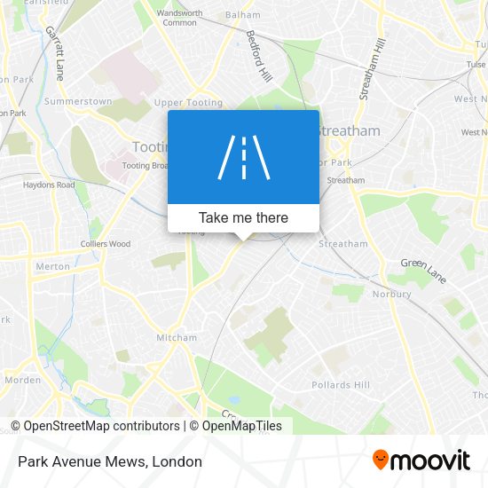 Park Avenue Mews map