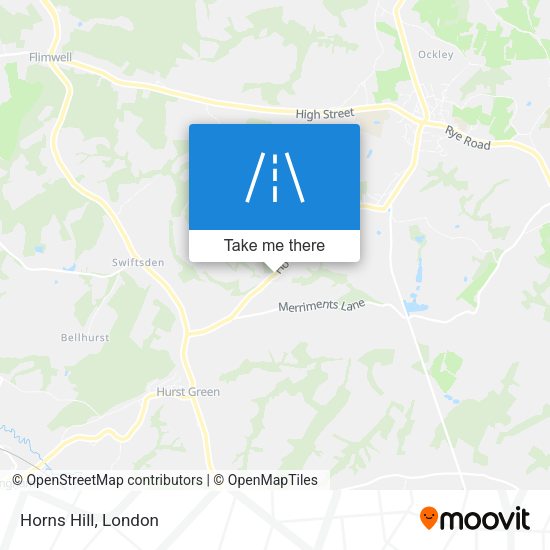 Horns Hill map