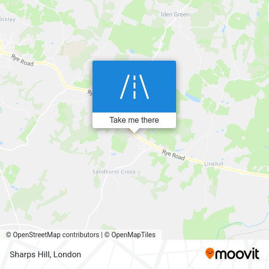Sharps Hill map