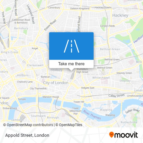 How to get to Appold Street in London by Bus Tube Train or DLR