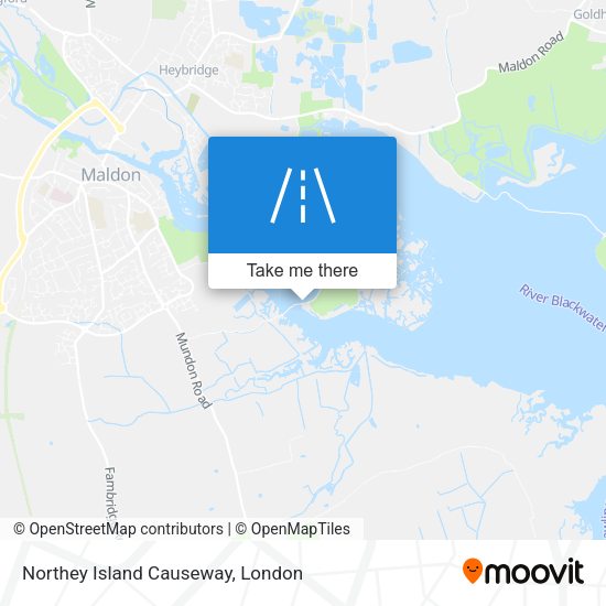 Northey Island Causeway map