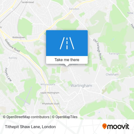 Tithepit Shaw Lane map