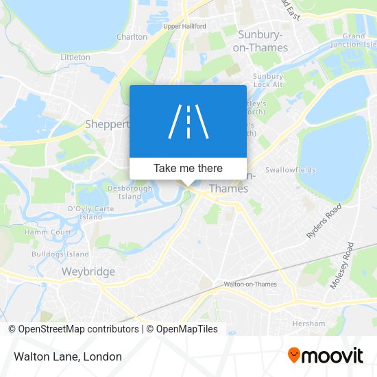 Walton Lane map