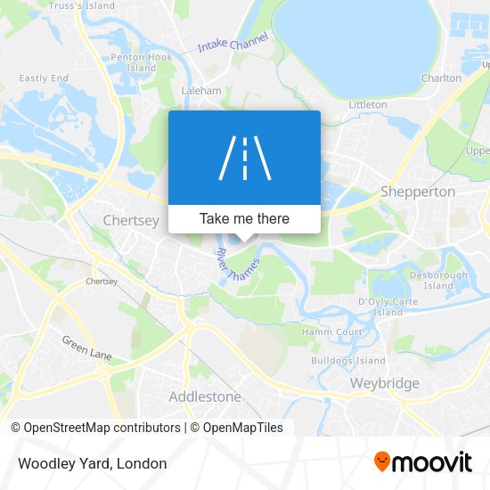 Woodley Yard map